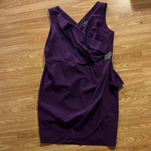 Violet evening party dress